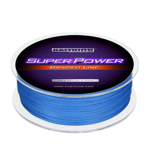 Picture of KastKing Superpower Braided Fishing Line,Ocean Blue,15 LB,1097 Yds