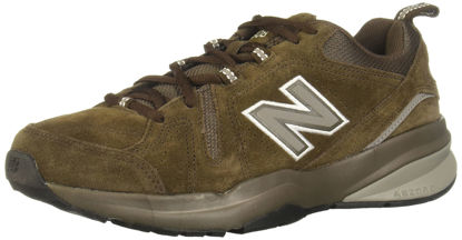 Picture of New Balance Men's 608 V5 Casual Comfort Cross Trainer, Chocolate Brown/White, 7.5 M US