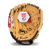 Picture of Franklin Sports Baseball + Softball Glove - Field Master Baseball + Softball Mitt - Adult + Youth Glove - Men's + Women's Baseball + Softball Gloves - Left Hand Throw - 14" - Camel Brown