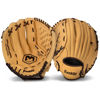 Picture of Franklin Sports Baseball + Softball Glove - Field Master Baseball + Softball Mitt - Adult + Youth Glove - Men's + Women's Baseball + Softball Gloves - Left Hand Throw - 14" - Camel Brown