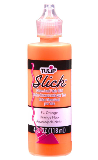 Picture of Tulip Dimensional Fabric Paint 41411 Dfpt 4Oz Slick Neon Orange, 4 Fl Oz (Pack of 1)