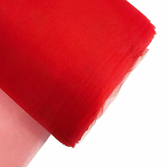 Picture of Craft And Party, 54" by 40 Yards (120 ft) Fabric Tulle Bolt for Wedding and Decoration (Red)