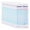 Picture of Stock Your Home Blue Guest Check Books for Servers (10 Pack) Server Note Pads, Waiter Checkbook, Food Receipt Book, Restaurant Order Pad, Paper Checks, Waitress Accessories, 500 Total Tickets