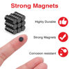 Picture of TRYMAG Small Round Magnets, 6x3mm Tiny Neodymium Magnets, 45 Pcs Strong Rare Earth Magnets Mini Black Cicle Refrigerator Magnets for Crafts, Whiteboard, Billboard, Hobbies, Office