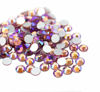 Picture of Jollin Glue Fix Flatback Rhinestones Glass Diamantes Gems for Nail Art Crafts Decorations Clothes Shoes(ss12 1440pcs,Pink AB)