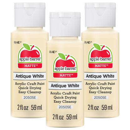 Picture of Apple Barrel Acrylic Paint, Antique White (Pack of 3) 2 oz, 20505EA
