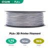 Picture of eSUN PLA+ Filament 1.75mm, 3D Printer Filament PLA Plus, Dimensional Accuracy +/- 0.03mm, 1KG Spool (2.2 LBS) 3D Printing Filament for 3D Printers, Silver