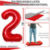 Picture of GOER 42 Inch 2023 Red Foil Number Balloons for 2023 New Year Eve Festival Party Supplies Graduation Decorations