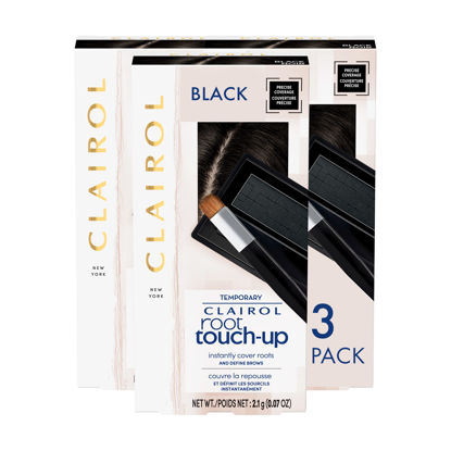Picture of Clairol Root Touch-Up Temporary Concealing Powder, Black Hair Color, Pack of 3