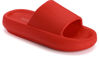 Picture of Joomra Slides For Women Pillow Slippers Massage Foam Cushioned Summer Bathroom Sandals Open Toe Pool Beach Ladies Outdoor Chinelo de Mujer Soft Thick Sole Female Sandles Red 37-38