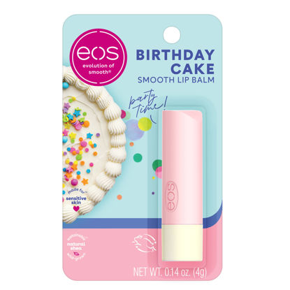 Picture of eos Natural Shea Lip Balm- Birthday Cake, All-Day Moisture Lip Care Products, 0.14 oz