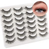 Picture of Newcally Lashes False Eyelashes Cat Eyes Wispy Natural Faux Mink Lashes 14 Pairs Pack Light Volume Short Fake Eye Lashes Multipack