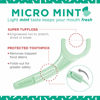 Picture of Plackers Micro Mint Dental Floss Picks, 90 Count, Pack of 6, Green