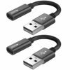 Picture of USB C Female to USB Male Adapter (2-Pack),Type C to USB A Charger Cable Adapter, Compatible with iPhone 14 13 12 11 Pro Max,iPad 2018,Samsung Galaxy Note 10 S22 S21 S20+ Plus Ultra,Google Pixel 4 3