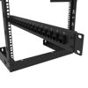 Picture of Jingchengmei 16-Port 1U Hinged Rack Blank Patch Panel for Keystone Jack Cat.6 or Cat.5E, 19" Rackmount (H1UKS16H, Black)