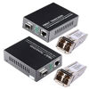 Picture of A Pair of 1.25G/s Bidi Gigabit Multi-Mode Fiber Ethernet Media Converter with 2PCS Bidi SFP LC Dual Transceiver Module Included, 10/100/1000Base-Tx to 1000Base-SX SMF RJ45 to SFP Slot up to 550M