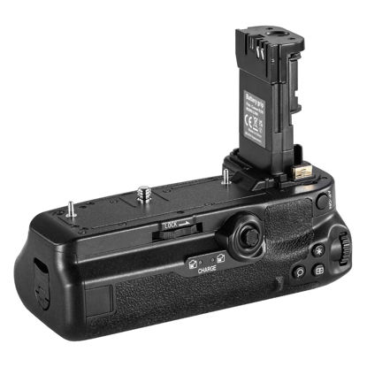 Picture of NEEWER Battery Grip Replacement for BG-R10 Compatible with Canon EOS R5 R5C R6 R6 Mark II Mirrorless Cameras, Powered by LP-E6/LP-E6N/LP-E6NH Batteries for Stable Vertical Shooting