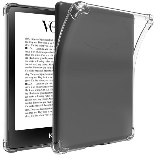 Picture of Clear Case for 6.8" Kindle Paperwhite (11th Generation-2021) and Kindle Paperwhite Signature Edition, Ultra Clear Soft Flexible Transparent TPU Skin Bumper Back Cover Shell for Kindle Paperwhite 2021