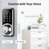 Picture of WiFi Smart Lock, Zowill DK07G Fingerprint Door Lock with APP & Voice Control, 7-in-1 Smart Door Lock for Front Door, Touchscreen Keyless Entry Door Lock, Work with Alexa, Ekey Sharing, Auto Lock