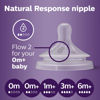 Picture of Philips AVENT Natural Response Baby Bottle Nipples Flow 2, 0M+, 4pk, SCY962/04