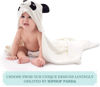 Picture of HIPHOP PANDA X - Large Bamboo Hooded Baby Towel - Soft Hooded Bath Towel for Babie, Toddler,Infant, Perfect for Boy and Girl (Panda, 37.5 x 37.5 Inch)