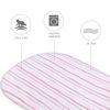 Picture of Bassinet Fitted Sheets Compatible with Graco Pack ‘n-Play Dome LX Bassinet(not playard) and Munchkin Portable Bassinet, 2 Pack, 100% Jersey Knit Cotton Fitted Sheets, Pink Print for Baby