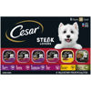 Picture of CESAR Adult Soft Wet Dog Food Steak Lovers Variety Pack with Real Meat, (36) 3.5 oz. Trays