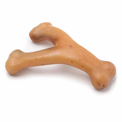 Picture of Benebone Wishbone Durable Dog Chew Toy for Aggressive Chewers, Real Chicken, Made in USA, Small, for Any breed