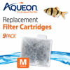 Picture of Aqueon Aquarium Fish Tank Replacement Filter Cartridges Medium - 9 pack