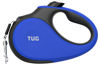 Picture of TUG Tiny 360° Tangle-Free Retractable Dog Leash with Anti-Slip Handle | 10 ft Nylon Tape | One-Handed Brake, Pause, Lock (Blue)