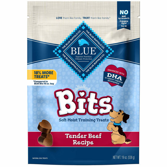 Picture of Blue Buffalo BLUE Bits Natural Soft-Moist Training Dog Treats, Beef Recipe 19-oz Bag