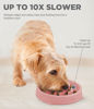 Picture of Outward Hound Fun Feeder Slo Bowl, Slow Feeder Dog Bowl, Small/Tiny, Pink