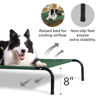 Picture of Bedsure Large Elevated Cooling Outdoor Dog Bed - Raised Dog Cots Beds for Large Dogs, Portable Indoor & Outdoor Pet Hammock Bed with Skid-Resistant Feet, Frame with Breathable Mesh, Green, 49 inches