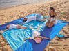 Picture of Wekapo Beach Blanket Sandproof, Beach Mat, Big & Compact Sand Free Mat Quick Drying, Lightweight & Durable with 6 Stakes & 4 Corner Pockets, Standard (1~3 person)