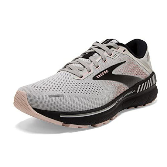 Picture of Brooks Women's Adrenaline GTS 22 Supportive Running Shoe - Grey/Rose/Black - 6.5 Wide