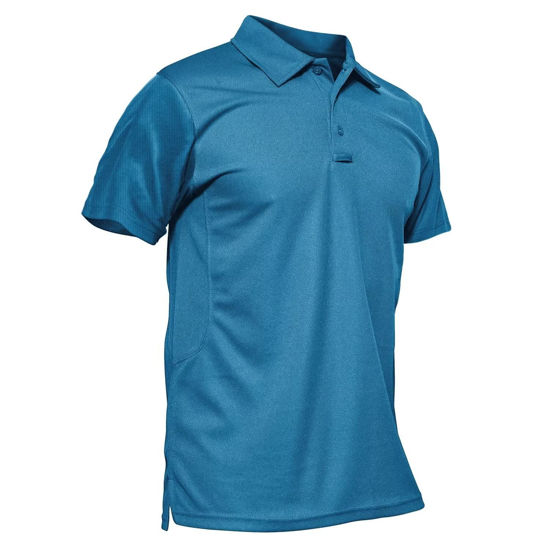 Picture of MAGCOMSEN Men's Polo Shirt - Golf, Fishing, Athletic, Running - Short Sleeve Jersey