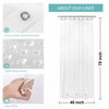 Picture of Mrs Awesome 48x78 Stall Shower Curtain Liner with 3 Magnets Clear PEVA 8G Thick & Heavy Duty, Waterproof, 48 x 78 inches, Clear