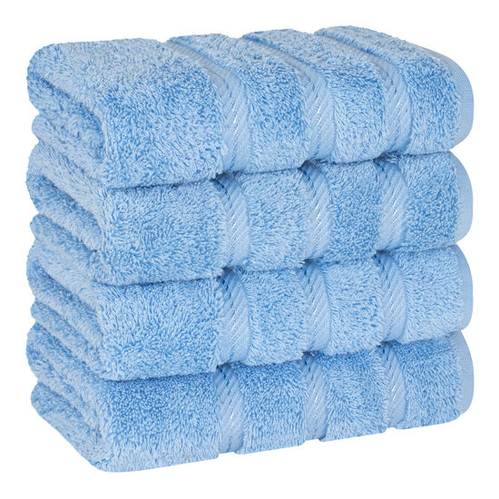  American Soft Linen 4 Piece Bath Towel Set, 100