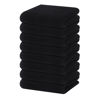 Picture of Homaxy 100% Cotton Waffle Weave Kitchen Dish Towels, Ultra Soft Absorbent Quick Drying Cleaning Towel, 13 x 28 Inches, 8-Pack, Black