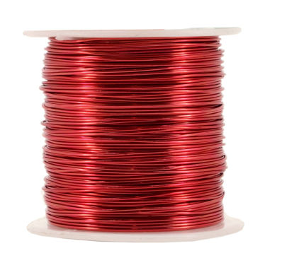 Picture of Mandala Crafts Anodized Aluminum Wire for Sculpting, Armature, Jewelry Making, Gem Metal Wrap, Garden, Colored and Soft, 1 Roll(20 Gauge, Red)