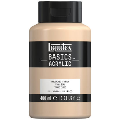 Picture of Liquitex BASICS Acrylic Paint, 400ml (13.5-oz) Bottle, Unbleached Titanium