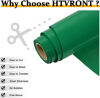 Picture of HTVRONT HTV Vinyl Rolls Heat Transfer Vinyl - 12" x 15ft Green HTV Vinyl for Shirts, Iron on Vinyl for Cricut & Cameo - Easy to Cut & Weed for DIY Heat Vinyl Design (Green)