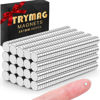 Picture of TRYMAG Tiny Magnets, 360Pcs 3x1MM Small Rare Earth Magnets for Whiteboard, Mini Round Magnets Neodymium Magnets for Fridge, Office, Crafts, DIY, Science