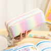 Picture of CICIMELON Large Capacity Pencil Case 3 Compartment Pencil Pouch Pen Bag for Teen Girls Boy Men Women (Rainbow)