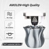 Picture of AMOLEN Silk PLA Filament 1.75mm 3D Printer filaments, Shiny Silver Grey Filament for 3D Printing, 1kg(2.2lbs) Spool, Compatible with Most FDM Printer(Silk Silver Grey)