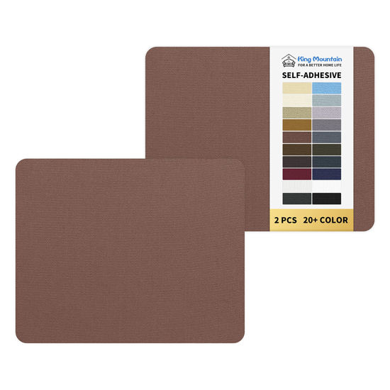 Picture of Canvas Repair Patch 9 x11 Inch 2 Pcs Self-Adhesive Waterproof Fabric Patch for Sofas, Tents, Furniture,Tote Bags, Car Seats.(Brown)