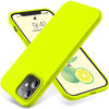 Picture of OTOFLY Compatible with iPhone 12 Case and iPhone 12 Pro Case 6.1 inch(2020),[Silky and Soft Touch Series] Premium Soft Liquid Silicone Rubber Full-Body Protective Bumper Case (Fluorescent Yellow)