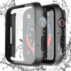 Picture of Misxi [2 Pack] Waterproof Black Hard Case with Tempered Glass Compatible with Apple Watch Series 6 SE Series 5 Series 4 40mm, Ultra-Thin Durable Protective Cover for iWatch Screen Protector