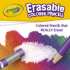 Picture of Crayola Erasable Colored Pencils, Kids At Home Activities, 24 Count, Assorted, Long