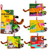 Picture of beiens Baby Books Toys, Touch and Feel Crinkle Cloth Books for Babies, Infants & Toddler, Early Development Interactive Car & Stroller Soft Toys for Boys & Girls (Rainforest Tails-1 Book)